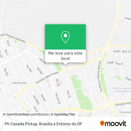 Ph Casada Pickup mapa