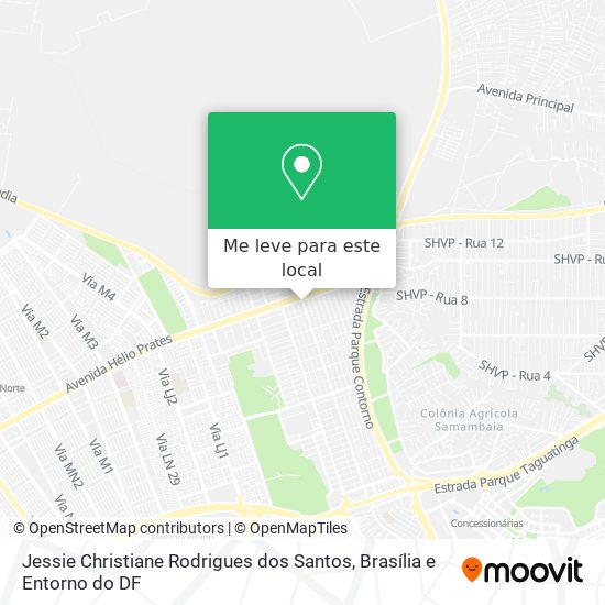 Jessie Christiane Rodrigues dos Santos mapa