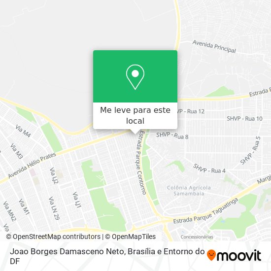 Joao Borges Damasceno Neto mapa