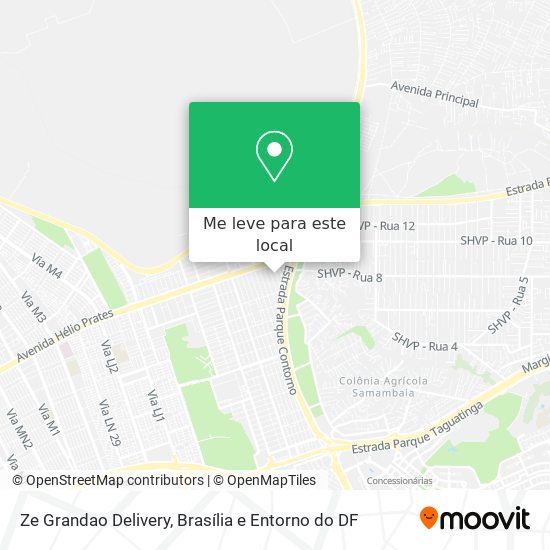 Ze Grandao Delivery mapa