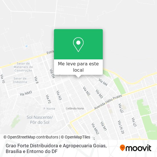 Grao Forte Distribuidora e Agropecuaria Goias mapa