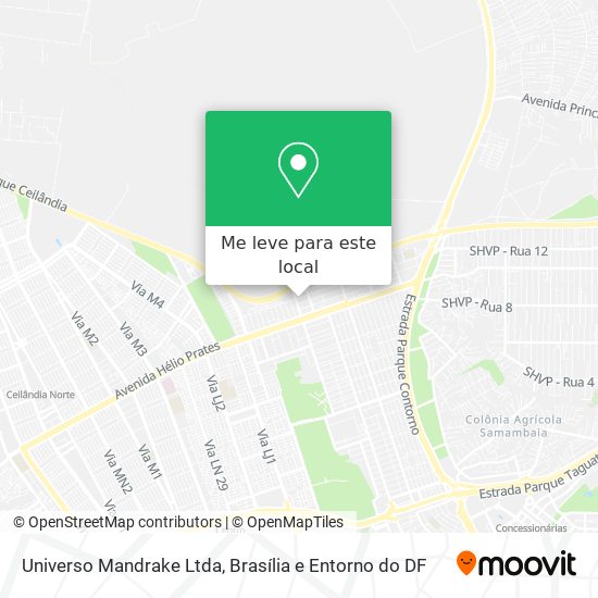 Universo Mandrake Ltda mapa