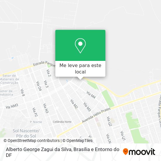 Alberto George Zagui da Silva mapa