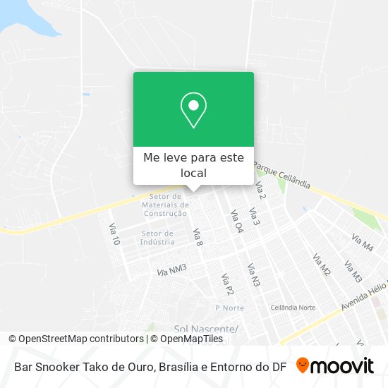 Bar Snooker Tako de Ouro mapa