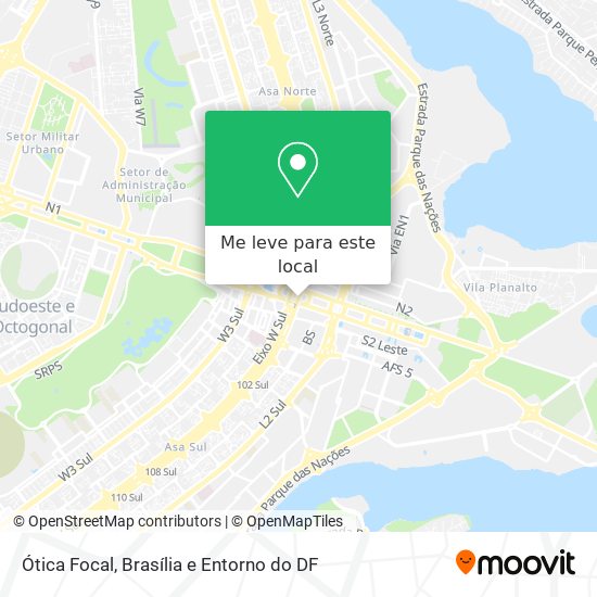 Ótica Focal mapa