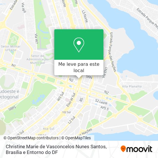 Christine Marie de Vasconcelos Nunes Santos mapa