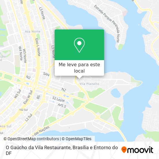 O Gaúcho da Vila Restaurante mapa