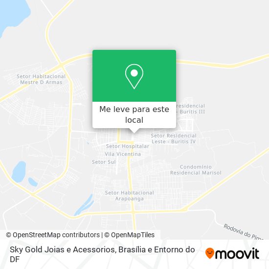 Sky Gold Joias e Acessorios mapa