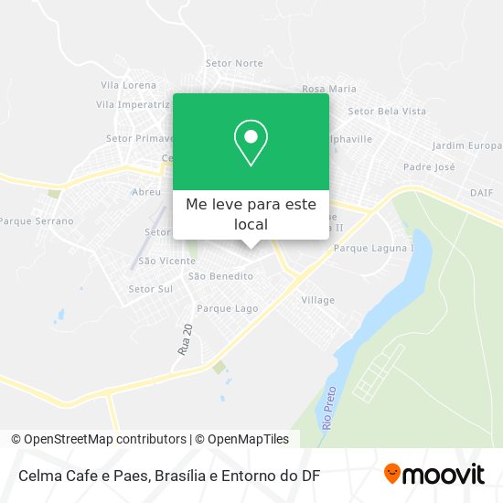Celma Cafe e Paes mapa