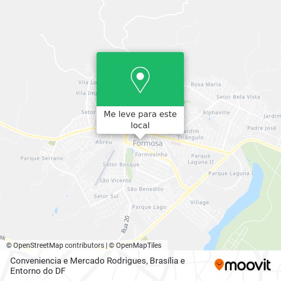 Conveniencia e Mercado Rodrigues mapa