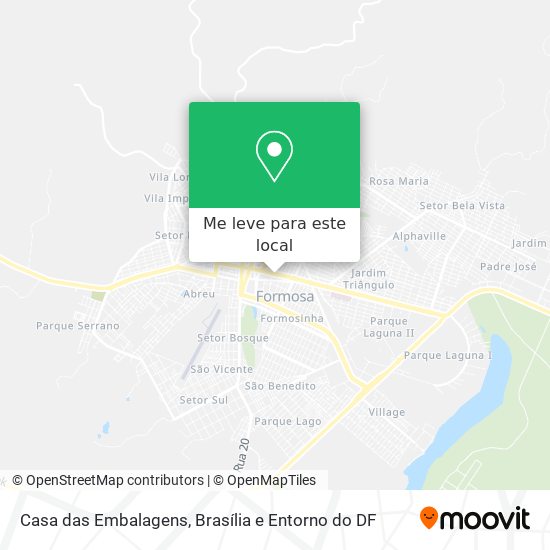 Casa das Embalagens mapa