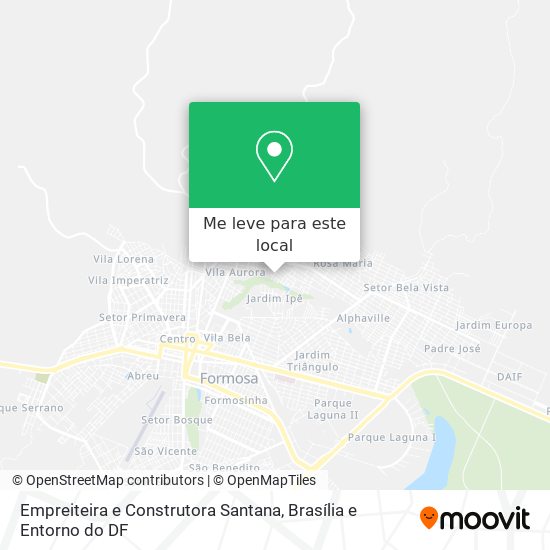 Empreiteira e Construtora Santana mapa