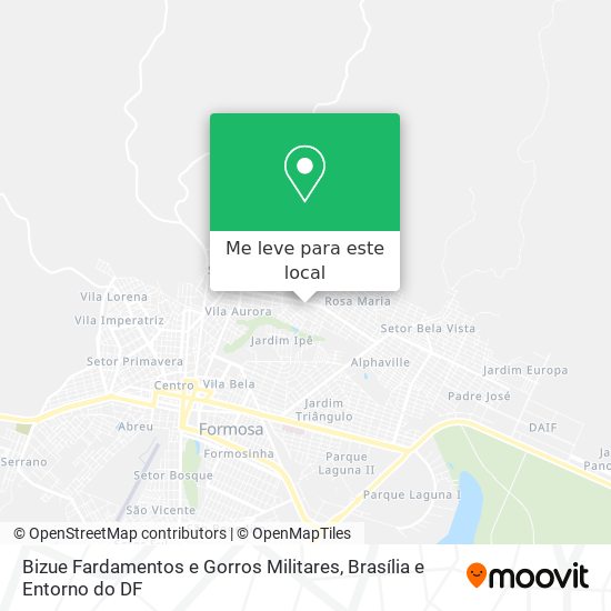 Bizue Fardamentos e Gorros Militares mapa