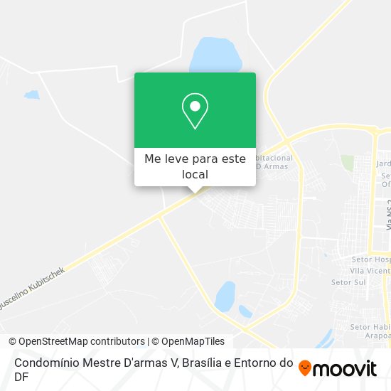 Condomínio Mestre D'armas V mapa