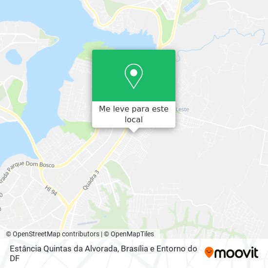 Estância Quintas da Alvorada mapa