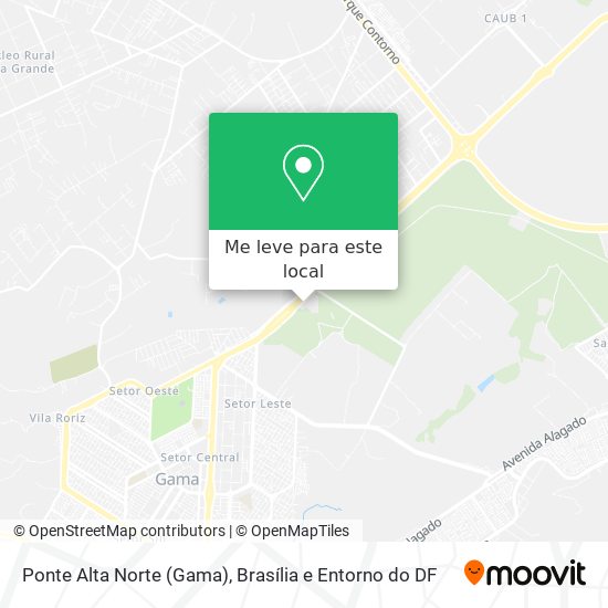Ponte Alta Norte (Gama) mapa