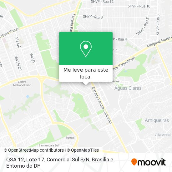 QSA 12, Lote 17, Comercial Sul S / N mapa