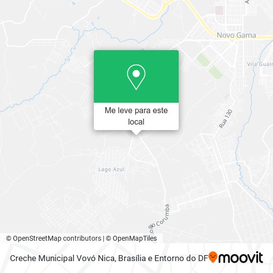 Creche Municipal Vovó Nica mapa