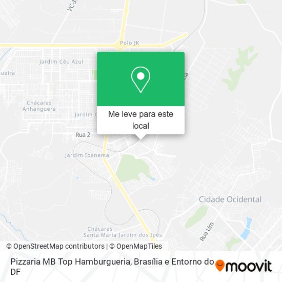 Pizzaria MB Top Hamburgueria mapa