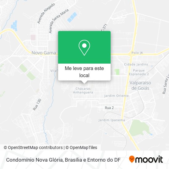 Condomínio Nova Glória mapa