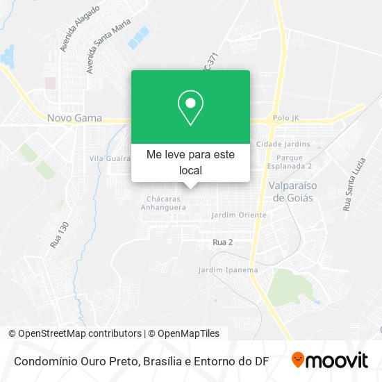 Condomínio Ouro Preto mapa