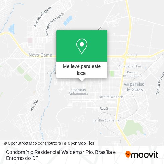 Condomínio Residencial Waldemar Pio mapa
