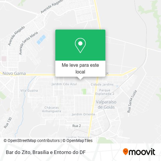 Bar do Zito mapa