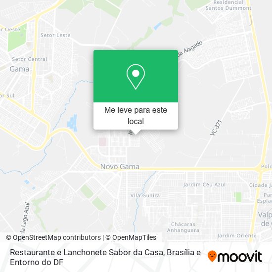 Restaurante e Lanchonete Sabor da Casa mapa