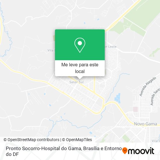 Pronto Socorro-Hospital do Gama mapa