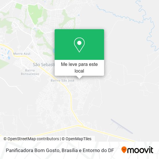 Panificadora Bom Gosto mapa