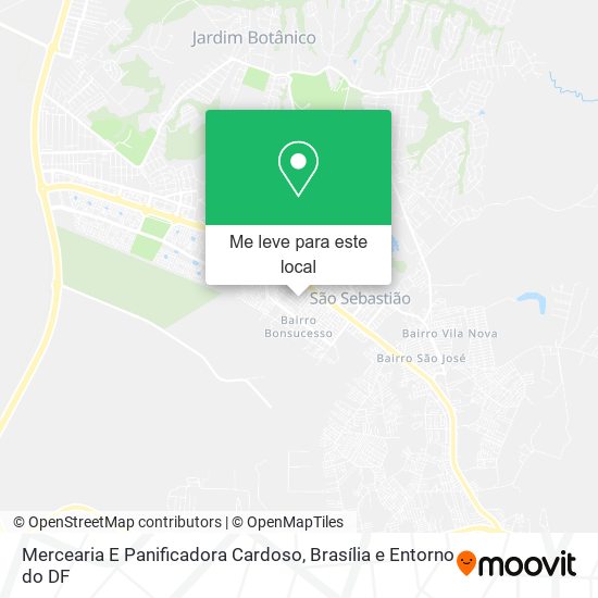 Mercearia E Panificadora Cardoso mapa