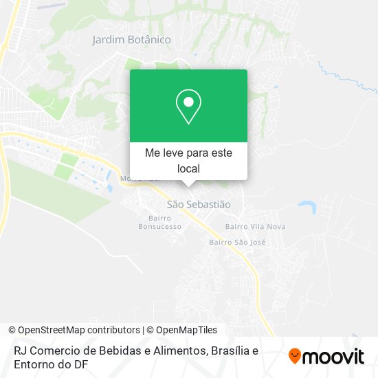RJ Comercio de Bebidas e Alimentos mapa