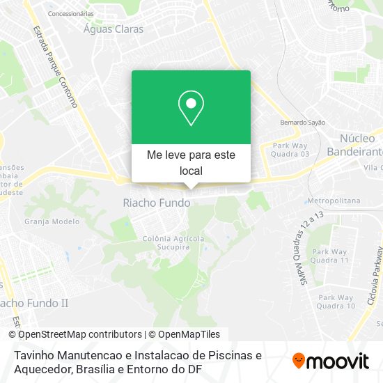 Tavinho Manutencao e Instalacao de Piscinas e Aquecedor mapa