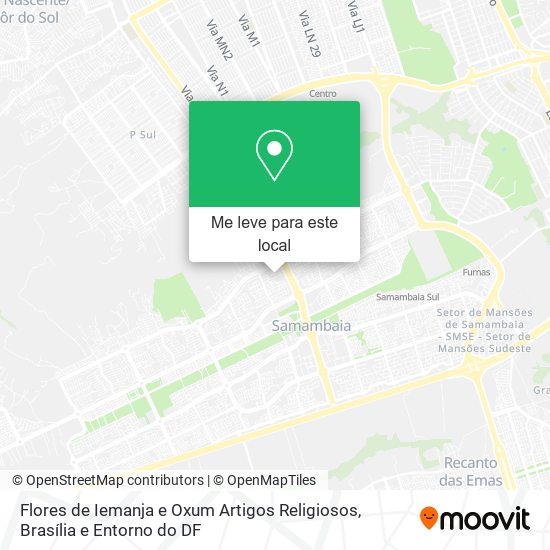 Flores de Iemanja e Oxum Artigos Religiosos mapa