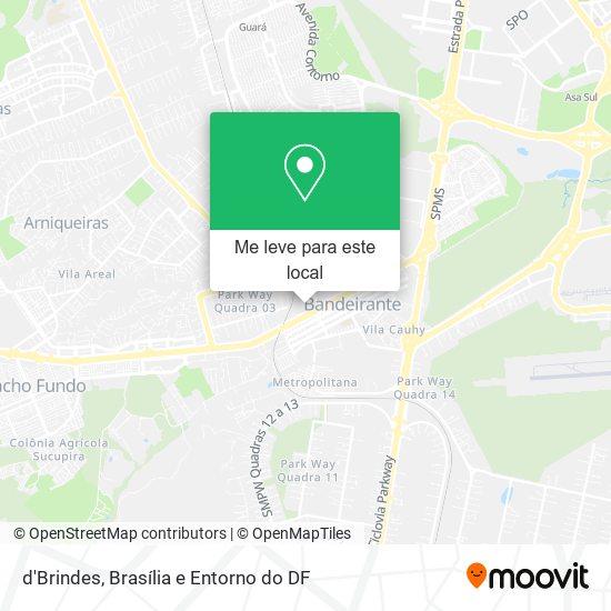 d'Brindes mapa