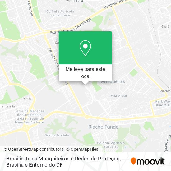 Brasilia Telas Mosquiteiras e Redes de Proteção mapa