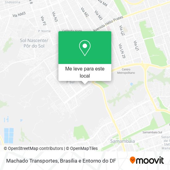 Machado Transportes mapa