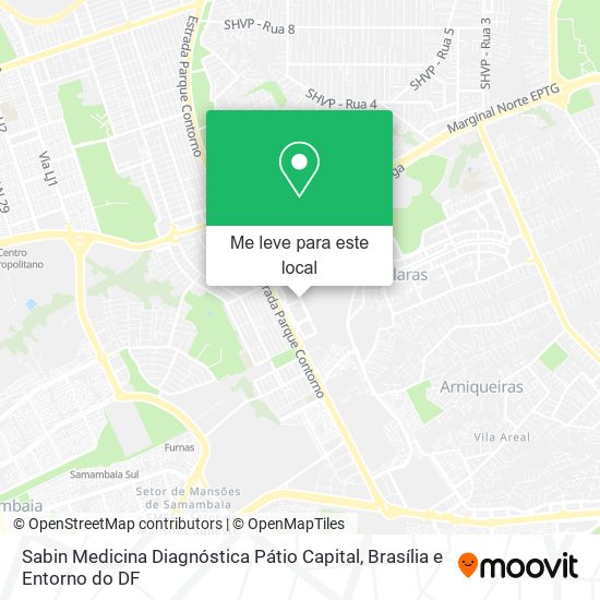 Sabin Medicina Diagnóstica Pátio Capital mapa