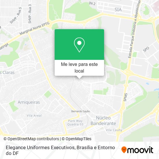Elegance Uniformes Executivos mapa