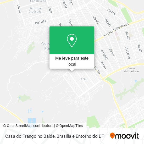 Casa do Frango no Balde mapa