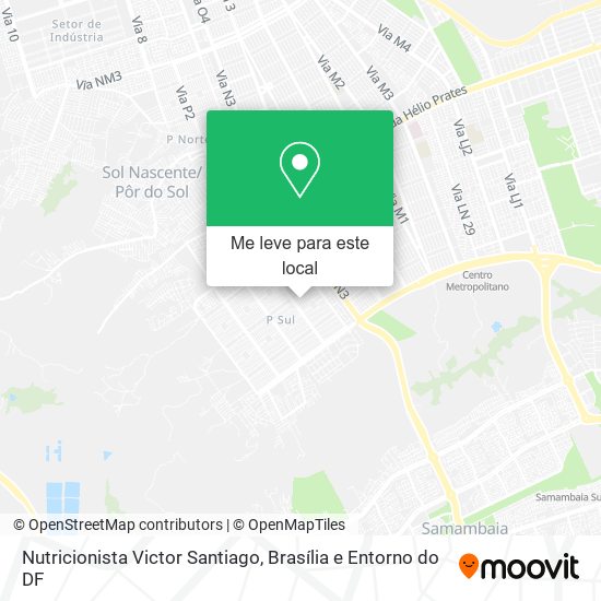 Nutricionista Victor Santiago mapa