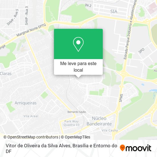Vitor de Oliveira da Silva Alves mapa