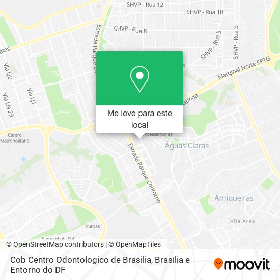 Cob Centro Odontologico de Brasilia mapa