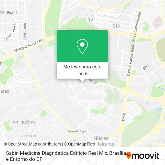 Sabin Medicina Diagnóstica Edifício Real Mix mapa