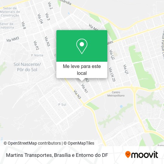 Martins Transportes mapa