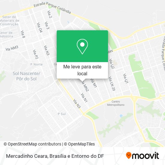 Mercadinho Ceara mapa