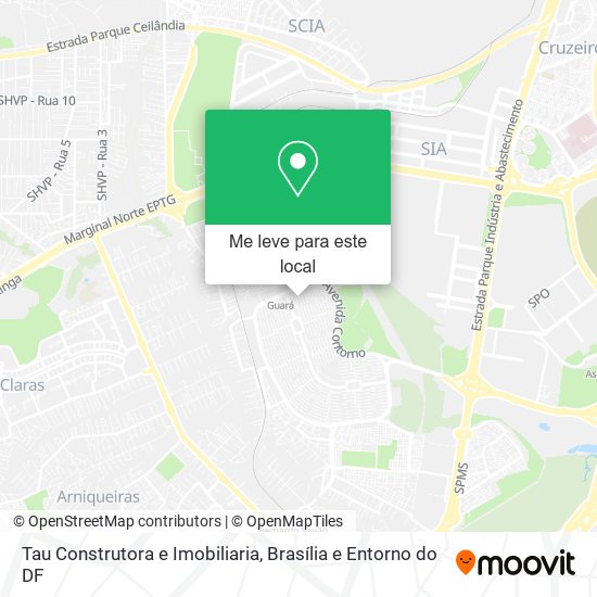 Tau Construtora e Imobiliaria mapa