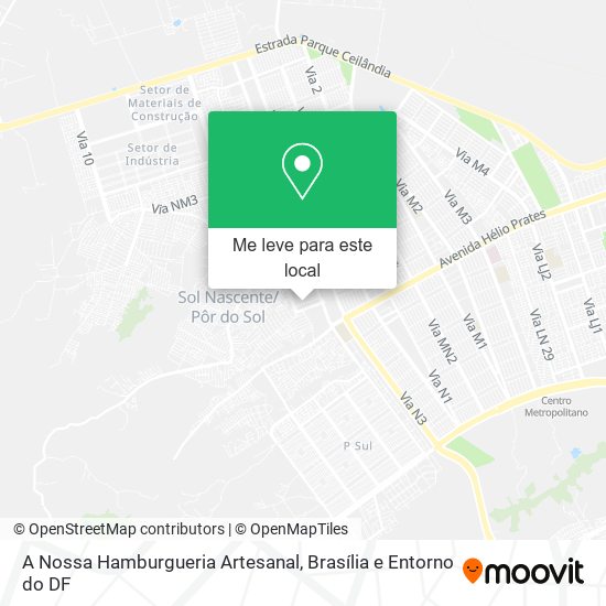 A Nossa Hamburgueria Artesanal mapa