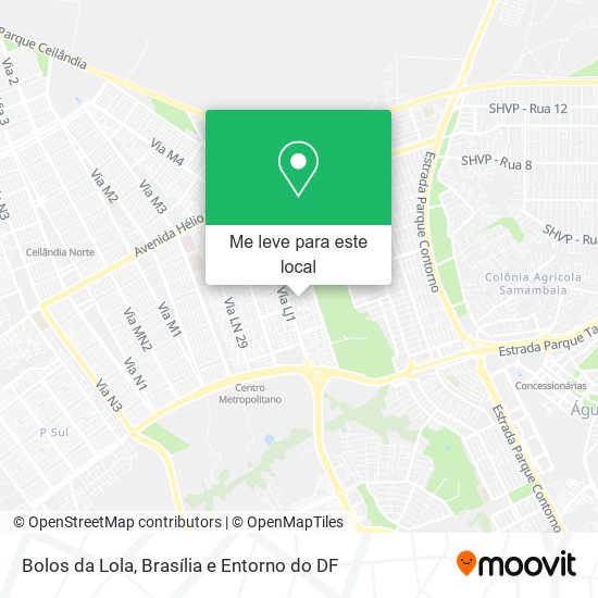 Bolos da Lola mapa