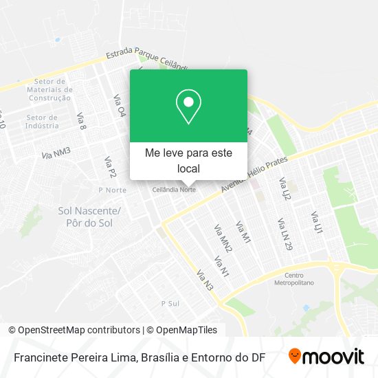 Francinete Pereira Lima mapa
